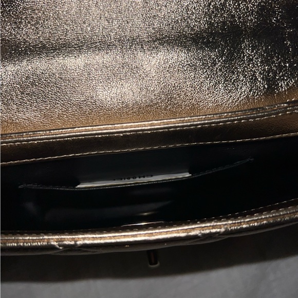 CHANEL (SOLD)Crystal Logo Letters Chain Handle Flap Quilted Lambskin Mini💎 - Picture 4 of 14